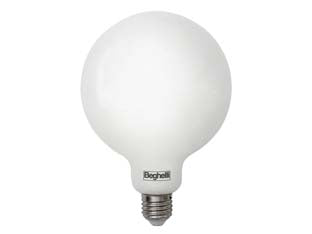 Lampada led globo tuttovetro e27 - 13w - 6500°K fredda - 1520 lm - 125x180h - 220-240V lampada led 320°, durata media 15.000 ore, testata per 15.000 accenzioni, accensione istantanea, con bulbo completam...