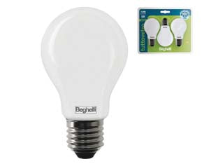 Lampada led goccia tuttovetro e27 in blister - 8w - 4000°K naturale - 1055 lm - 60x105h - 220-240V lampada led 360°, durata media 15.000 ore, testata per 15.000 accensioni, accensione istantenea, con bulbo completam...