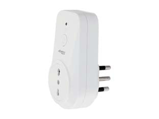 Presa smart per automazione dom-e con spina - presa 10A/16A - spina 16A - mm.112x63x78 - si controlla dallo smartphone tramite la rete Wi-fi, accensione/spegnimento da interruttore o programmabili dall’App in base ...