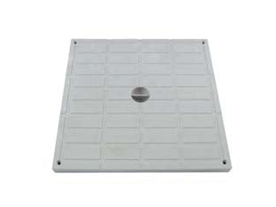 Chiusino per pozzetto - cm.20x20 - in PP copolimero grigio chiaro