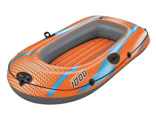 Canotto gonfiabile kondor 1000 elite - cm.162x96 - peso Kg.2,27 (art.61135) - 2 camere d'aria, valvole di rapido gonfiaggio/sgonfiaggio, corda di sicurezza in nylon sui lati, fondo gonfiabile per un magg...