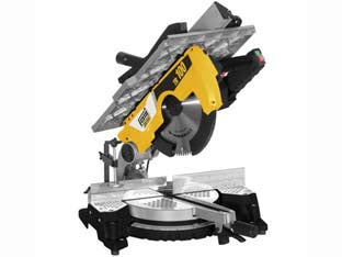 Troncatrice legno con piano superiore lama Ø mm.305 2000w (tr100) - 2000w di potenza, alzata piano con doppia guida, gruppo snodo posteriore solido e resistente, piano superiore di grandi dimen...