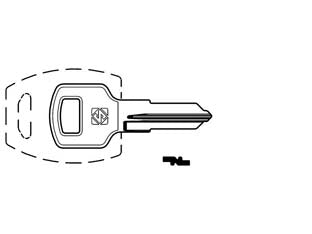 Chiavi per cilindri meroni 4 spine piccole mer43r - MER43R - in ottone nichelato