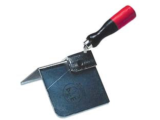 Frattone sagomato per angoli esterni a spigolo vivo acuti art.853/a - cm.7x6x6 - con manico in legno