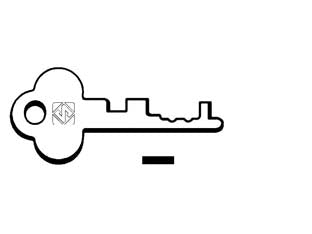 Chiavi passepartout per cassette postali 1003p - 1003P - in acciaio nichelato per cassette postali