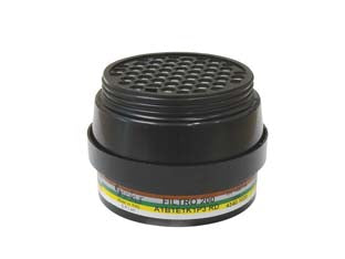 Filtro combinato serie 200 a1 b1 e1 k1 p3 r d per maschera polimask100 - 200 A1 B1 E1 K1 P3 R D - il filtro protegge da gas e vapori organici, conforme alla Norma EN 14387