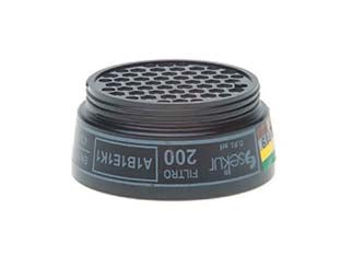Filtro antigas serie 200 a1 b1 e1 k1 per maschera polimask100 - 200 A1 B1 E1 K1 - filtro polivalente, conferma alla Norma EN 14387