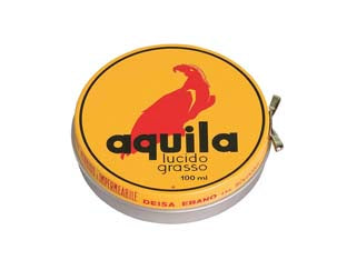 Aquila grasso per pelli e cuoio - ml.100 - lucido grasso in pasta, specifico per ingrassare, ammorbidire, proteggere e impermeabilzzare scarpe, finimenti ed oggetti in ...