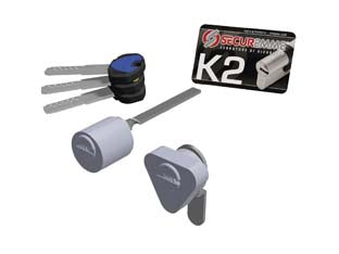 Coppia cilindri di ricambio per serratura elettrica k2 serie 3200 - mm.15x30 (3200ECS1530XX3) - compatibile con Cisa art.11.721, in dotazione: 3 chiavi in ottone e 1 carta di proprietà numerata