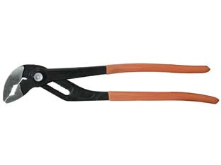 Pinza poligrip alta qualita con pulsante di blocco - mm.300 - in acciaio cromo vanadio a cremagliera con manici rivestiti, regolazione fine, rapida e precisa mediante pressione sul pulsan...