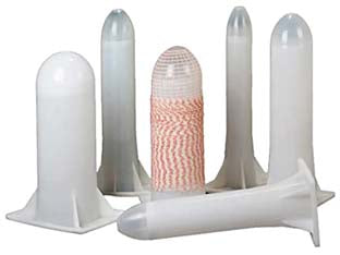 Tubo ogiva per insaccati in polipropilene bianco - mm.140 - polipropilene atossico per uso alimentare