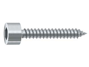 Vite autofilettante tcce in acciaio zincato - ø mm.4,8x45 - testa cilindrica con esagono incassato per metallo, in acciaio temperato C1022 zincato