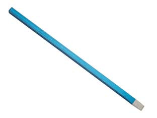 Scalpello da elettricista riffilabile a taglio - mm.10x250 - ø mm.8 - in acciaio cromo vanadio, punte rettificate, visellate e verniciate