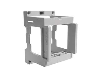 Scatola portafrutti 2 posti per montaggio su binario din ip20 - (1412) - involucro vuoto portafrutti 2 posti per il montaggio dei frutti delle serie ONDA, AQUA e ARIA su binario DIN di tutte le cent...