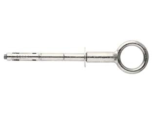 Ancorante per ponteggi con tassello in acciaio e golfare pnt dv/lex - ø mm.12x130 ø interno mm.50 - in acciaio zincato, con golfare, barra smontabile