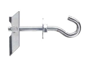 Ancora a soffitto con occhiolo aperto etr/oa 6 - ancora a ribalta in acciaio zincato con occhiolo aperto