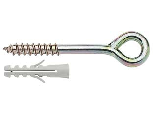 Ancorante per ponteggi con tassello in nylon e occhiolo zincato pnt e - ø mm.14x140 - Nessuna Descrizione per questo prodotto
