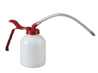 Oliatore standard ml.350 - tubetto flessibile mm.210, in polietilene bianco