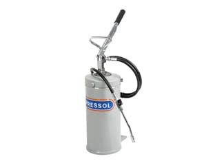 Ingrassatore manuale a leva kg.12 - possibilità di riempimento: grassi fino NLGI 2, riempimento manuale attraverso la rimozione della pompa e del coperchio, tubo...