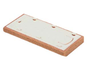 Ricambio frattone spugna avana con attacco rapido art.217ric - cm.13X30X3h. - ricambio spugna avana con attacco rapido 'Easy-Lock' per art.217, adatto alla pulizia di fughe e di superfici piastrellate e ...