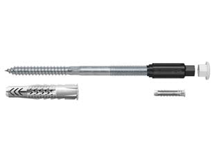 Tassello cappotto thermax 8/10 doppio filetto - 10/100 ø mm.12 filettatura M 10 profondità mm160 - il fissaggio senza ponte termico di carichi pesanti su facciate e coperture con isolamento termico, idoneo per il fissaggio t...