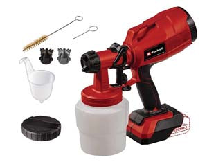 Aerografo a batteria 18 v (tc-sy 18/60) - 18v di potenza, portata 650 ml/min, viscosità max 60 DIN sec., serbatoio ml.800, famiglia Power X-Change, testina spruzzatr...