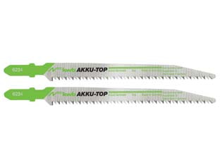 Lama seghetto alternativo taglio fine mm.116 pz.2 - lame per seghetto alternativo con passo dei denti da mm.1,9, lame per sega coniche con affilatura speciale e speciale geometr...