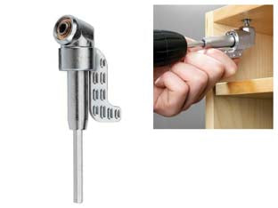 Snodo angolare portainserto a 90° attacco 1/4f - inserto a snodo angolare per bit e supporti per bit con attacco esagonale 1/4' per trapano avvitatore