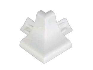 Raccordo esterno per profilo raccordo igienico rigido bianco - in PVC, per ns codice 453011
