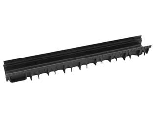 Canaletta in polipropilene cm.100x13 nera - cm.100x13x7,5h - in polipropilene copolimero caricato con anti UV, ideale come sistema di drenaggio delle acque, colore nera, CE 0407 EN 1433