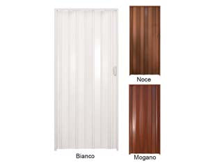 Porta a soffietto con maniglia in kit linea extra in pvc - cm.82x210 bianco - adatti per la posa FAIDATE, i kit contengono tutti gli elementi per realizzare una porta di dimensioni cm.82x210h compresi gl...