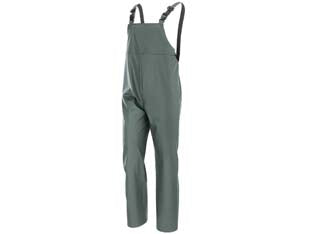 Impermeabile pantalone con pettorina in poliuretano verde - tg.XXL colore verde - in PVC/PU con supporto 45% pvc, 25% poliuretano, 35% poliestere, peso gr.300 mq., supporto interno in poliestere, bretelle el...