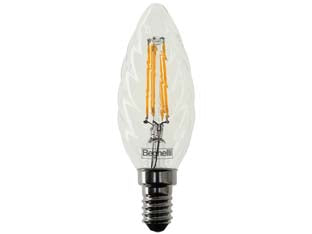 Lampada filo led tortiglione zafiro e14 - 4W - 2700°K calda - 470 lm - 35x100h - 220-240V lampada filo led 320°, durata media 15.000 ore, testata per 27.500 accensioni, accensione istantenea, corpo completa...