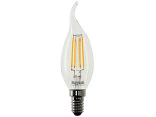 Lampada filo led colpo di vento zafiro e14 - 4W- 2700°K calda - 470 lm - mm.35x122h - 220-240V lampada filo led 320°, durata media 15.000 ore, testata per 27.500 accensioni, accensione istantenea, corpo completa...