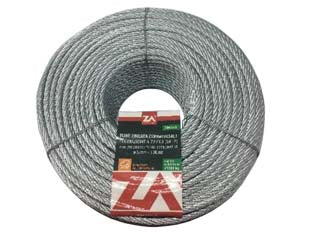 Fune metallica antigiro in acciaio zincato - ø mm.6 in rotoli da mt.25, 133 fili - Nessuna Descrizione per questo prodotto