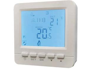 Cronotermostato digitale qubo - mm.86x24x86h. - per dispositivi di riscaldamento o condizionamento, programmazione automatica settimanale: 7 giorni uguali, 5+2 feriali + wee...