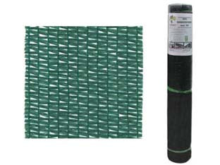 Rete ombreggiante garden 90% verde in miniroll - mt.1h. rot. mt.10 - polimero HDPE, disegno maglia quadrangolare, copertura 90%, peso unitario gr/mq.85, confezione rotoli avvolti in film di poli...