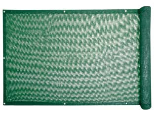 Rete ombreggiante per balconi in hdpe verde - mt.0,90h. rot. mt.6 - peso 160gr/mq