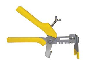 Pinza per distanziatore autolivellante per piastrelle - mm.23X16,5 - in acciaio e PP, inserto regolabile