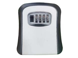 Cassetta portachiavi con combinazione 4 cifre - mm.115x95x40h. - in ABS e lega di zinco