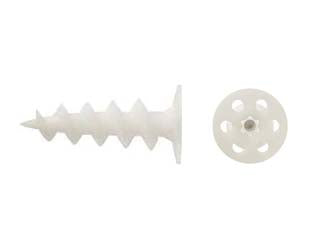 Tassello per fissaggi su pannelli isolanti autoperforante fox - ø mm.25x50 - spessore fissaggio mm.30 - tassello in poliammide rinforazato colore bianco, autopeforante, per fissaggi su pannelli isolanti, impronta torx T40, vite a...