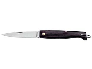 Coltello pattada lama in acciaio inox manico in legno con molla - cm.18 - 23011 - lama in acciaio inox, manico in legno di polissandro, con molla