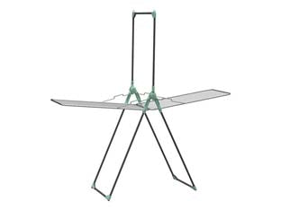 Stendibiancheria titano con porta abiti acciaio verniciato mt.30 - cm.210x69x192h. - peso kg.5,2, stenditura classica mt.20+ mt.10 di stenditura su porta abiti, con ruote per facilitare il trasporto, porta kg.1...