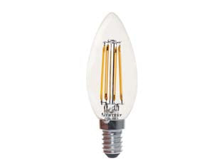 Lampada filo led oliva chiara e14 - 5w E14 - 2700°K calda - 470lm - cl. en.E - 220-240V lampada led forma oliva- vetro trasparente, filamento visibile, durata media 15.000 ore, lampada dotata di tecnolo...