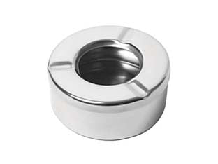 Posacenere acciaio inox - cm.9,5x3,5h. - in acciaio inox 410 0,25+/- 0,02mm., con finitura lucida