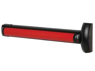 Maniglione antipanico da applicare fast touch 59816 - lungh. mm.840 (59816110) - versione componibile senza scrocco laterale, carter in alluminio/lega di alluminio verniciato, barra accorciabile fino a mm.3...