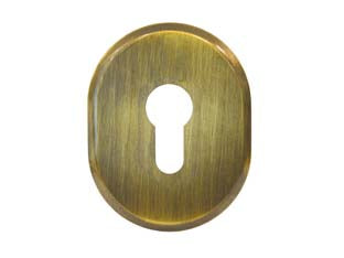 Bocchetta ovale in ottone brunito per cilindri sagomati 316l/sv - mm.64x84h spessore mm.6 - con trattamento di elettrocataforesi per una più lunga durata di utilizzo