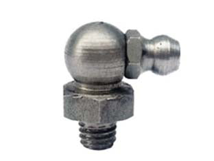 Testina per ingrassatore conico h3-90° - M 10X1,00 - ingrassatore per macchine utensili, acciaio zincato, diritto, attacco filetto maschio