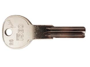 Chiave grezza per cilindri r6 plus 020819 - (020819) - in ottone nichelato, per cilindri di sicurezza