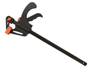 Strettoio autobloccante in plastica - apertura mm.600 - morsetto con barra rilascio rapido, acciaio A3 e ABS